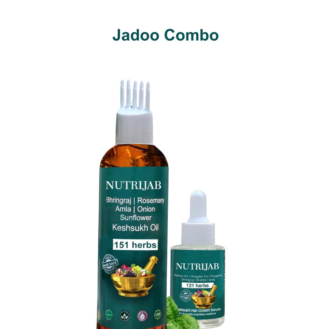 Jadoo Combo (hair growth Serum 30ml & Oil 100ml)